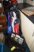 Dunlop Golf Bag Containing Dunlop Golf Clubs plus