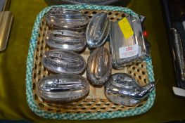 Eight Vintage Table Lighters by Ronson etc.