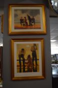 Two Gilt Framed Jack Vettriano Prints