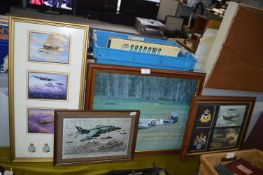 WWII Aircraft Framed Pictures and Prints