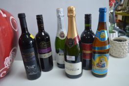 Six Bottles of Alcohol Including Bollinger Champag