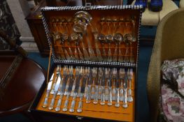 1970's EPNS Kings Pattern Cutlery Canteen 51pcs