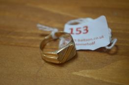 14k Gold Ring ~5.2g Size: P Engraved M.P.