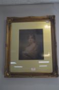 Gilt Framed Print of Lady Carmichael after Sir H.