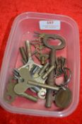 Vintage Clock Keys etc.