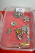 Vintage Costume Jewellery Brooches