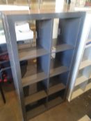 * grey cube unit 790w x 390d x 1500h