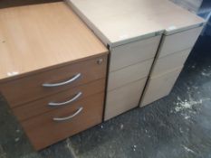 * 3 x under desk drawer units