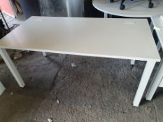 * large sturdy modern white office desk - 1600w x 800d x 730h