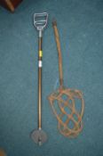 Vintage Carpet Beater and a Shooting Stick