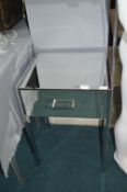 Mirrored Single Drawer Unit