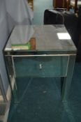 Mirrored Side Table with Drawer