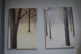 Pair of Tree Pictures