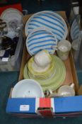 Blue & White and Green & White Dishes, Serving Dis