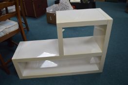 High Gloss White Two Tier Unit