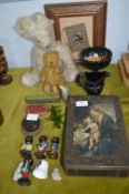 Antique Tins, Jugs, Teddy Bears, and Golliwogs