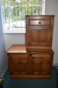 Ercol Two Door Cupboard and a Single Cupboard