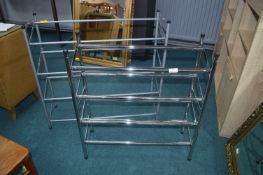 Two Metal Shoe Racks