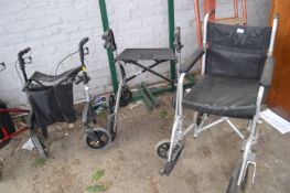 Two Walking Aids and a Wheelchair