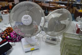 Two Desk Fans