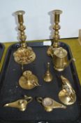 Brassware; Candlessticks, Ornaments, etc.
