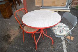 Bistro Table with Two Chairs