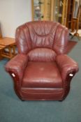 Red Leather Armchair