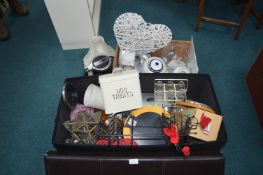 Storage Trunk and a Box Containing Kettles, Teapot
