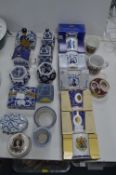 Quantity of Blue & White Pottery, Ringtons Royalty