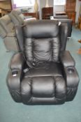 Black Electric Vibrating Recliner