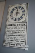 House Rules Clock