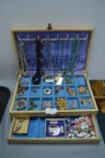 Decorative Jewellery Box and Contents of Costume J