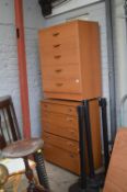Two Five Drawer Bedroom Chests