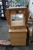 Pine Drawer with Newspaper Pockets, and a Two Draw