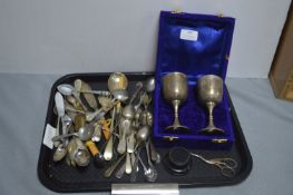 Two Goblets in a Display Box, and a Quantity of Sp