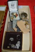 Vintage Costume Jewellery Earrings, Brooches, etc.