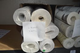*Six Rolls of Assorted Vinyl Wallpaper