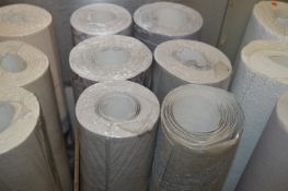 *Six Assorted Rolls of Grey Vinyl Wallpaper