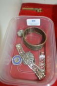 Costume Jewellery Bracelets and Pin Badges