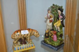 Two Reproduction Pottery Figures