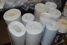*Ten Assorted Rolls of Grey Silver Vinyl Wallpaper