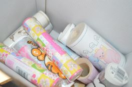 *Box of Children’s Pink and Yellow Border Rolls