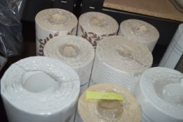 *Eight Assorted Rolls of Patterned Vinyl Wallpaper