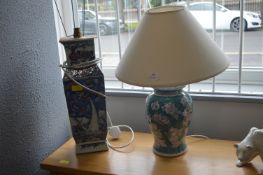 Two Oriental Table Lamps