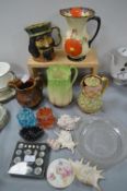 Decorative Vases, Character Jugs, Shells, etc.