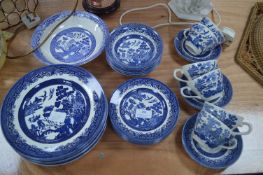 Blue & White Willow Pattern Tableware