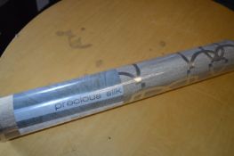 *Three Rolls of Precious Silk Luxury Gold Embossed Wallpaper and One Part Roll