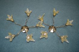 Pair of Decorative Ceiling Light Fittings