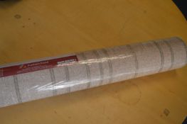 *Three Rolls of Zambaiti Parati Gold Stripped Vinyl Wallpaper and One Part Roll