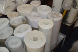 *Eleven Assorted Rolls of Patterned Vinyl Wallpaper